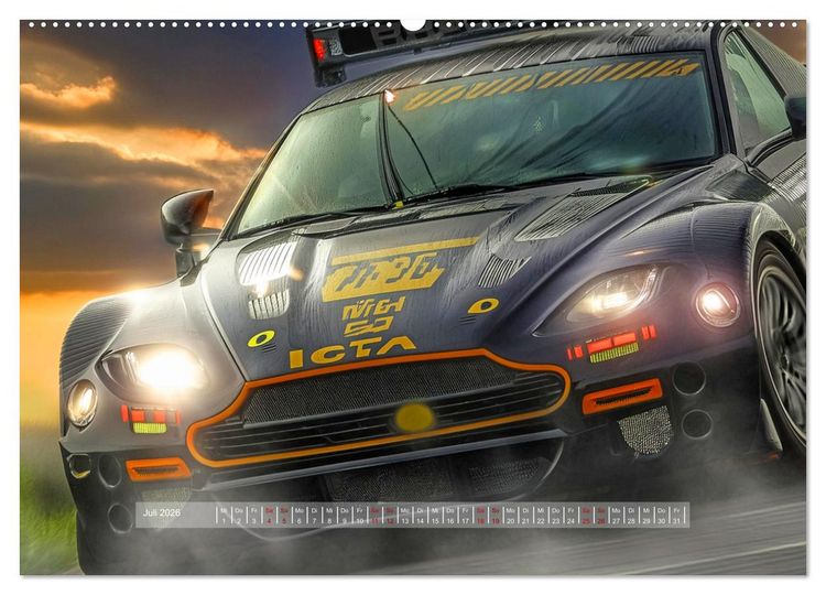 Produktbild: Fantasievolle Rennautos - Im Rausch der Geschwindigkeit (Wandkalender 2026 DIN A2 quer), CALVENDO Monatskalender