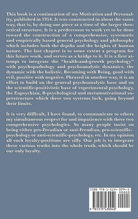 Produktbild: Toward a Psychology of Being - - A Classic Exploration of Self-Actualization, Human Potential, and Personal Growth
