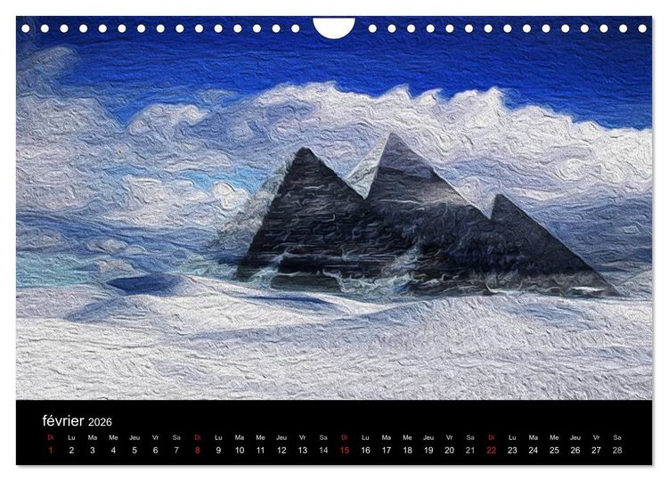 Produktbild: L'&Eacute;GYPTE EN COULEURS (Calendrier mural 2026 DIN A4 vertical), CALVENDO calendrier mensuel