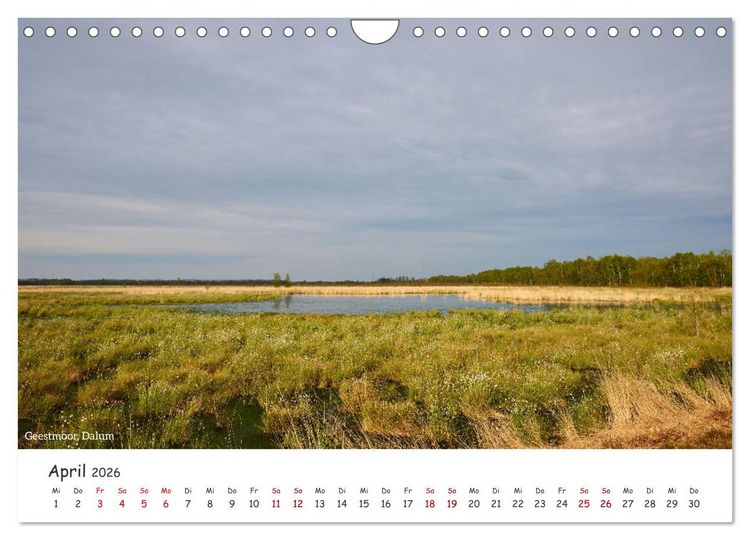 Produktbild: Emsland Impressionen (Wandkalender 2026 DIN A4 quer), CALVENDO Monatskalender