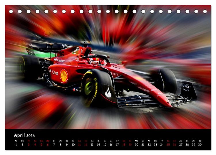 Produktbild: Formel 1 - Benzin im Blut (Tischkalender 2026 DIN A5 quer), CALVENDO Monatskalender