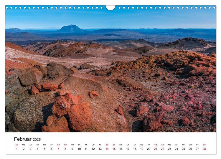 Produktbild: Island - Elemente der Natur (Wandkalender 2026 DIN A3 quer), CALVENDO Monatskalender