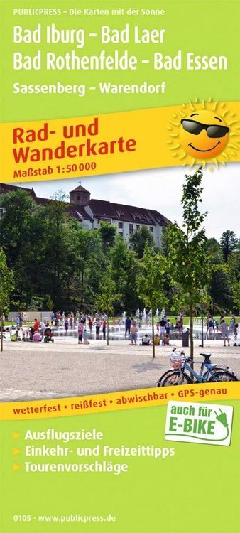 Produktbild: Bad Iburg - Bad Laer - Bad Rothenfelde - Bad Essen, Sassenberg - Warendorf 1:50 000