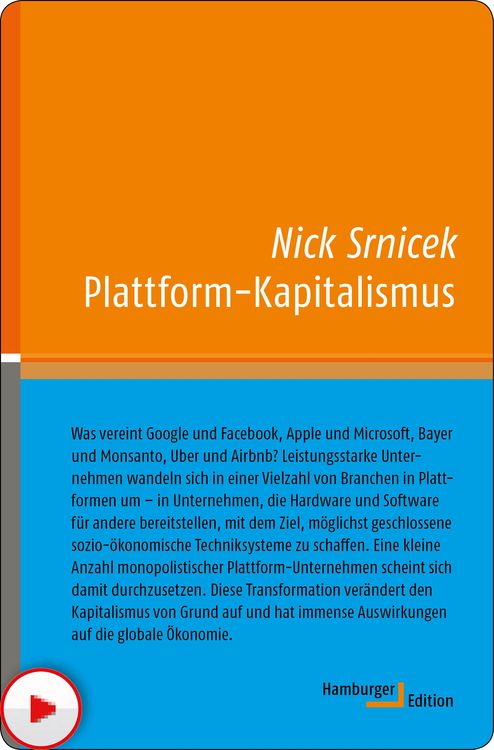 Produktbild: Plattform-Kapitalismus