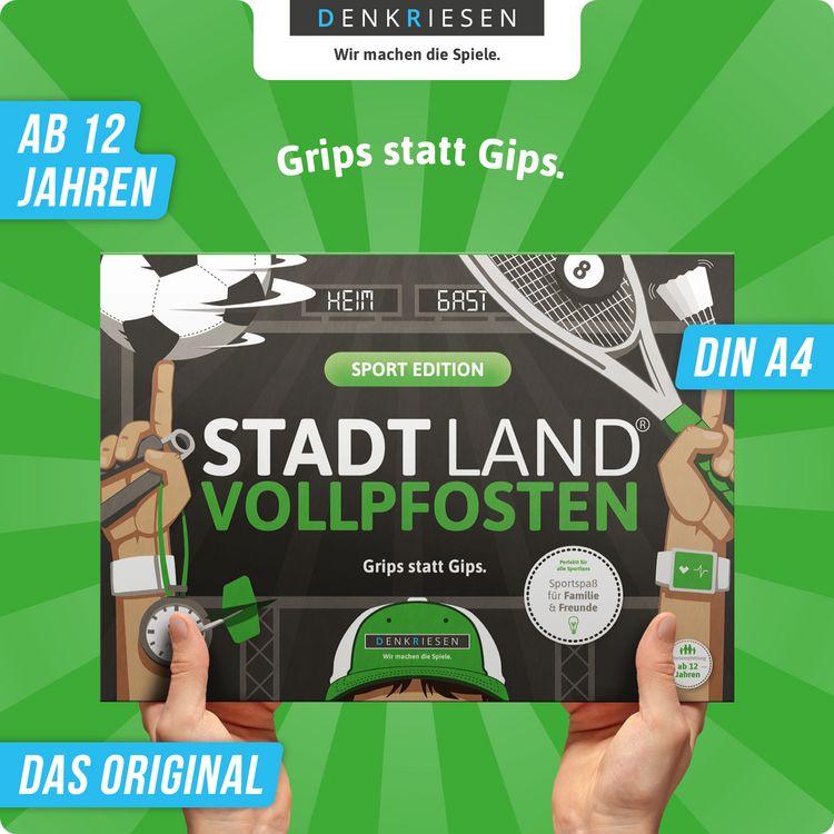 Produktbild: STADT LAND VOLLPFOSTEN&reg; - SPORT EDITION "Grips statt Gips."