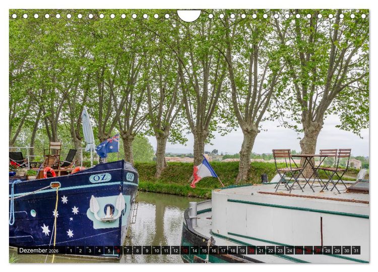 Produktbild: Der K&ouml;nigliche Kanal. Die Wasserstra&szlig;e im Languedoc (Wandkalender 2026 DIN A4 quer), CALVENDO Monatskalender