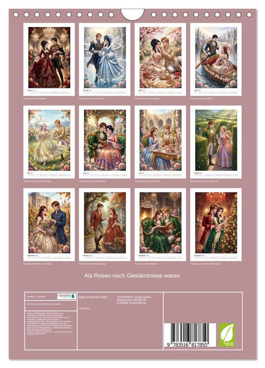Produktbild: Als Rosen noch Gest&auml;ndnisse waren (Wandkalender 2027 DIN A4 hoch), CALVENDO Monatskalender