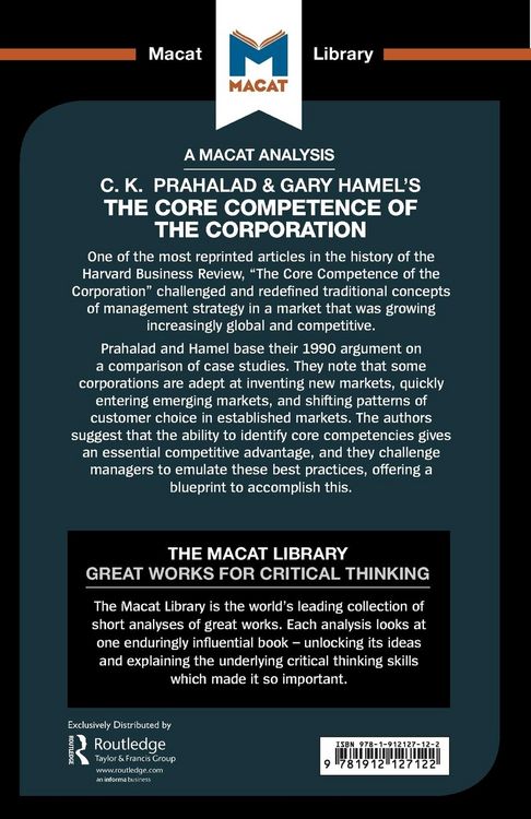 Produktbild: An Analysis of C.K. Prahalad and Gary Hamel's The Core Competence of the Corporation
