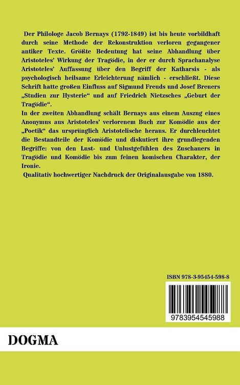 Produktbild: Zwei Abhandlungen &uuml;ber die aristotelische Theorie des Drama