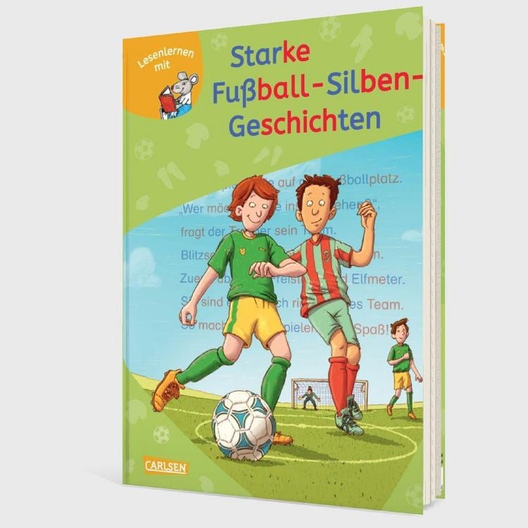 Produktbild: LESEMAUS zum Lesenlernen Sammelb&auml;nde: Starke Fu&szlig;ball-Silben-Geschichten