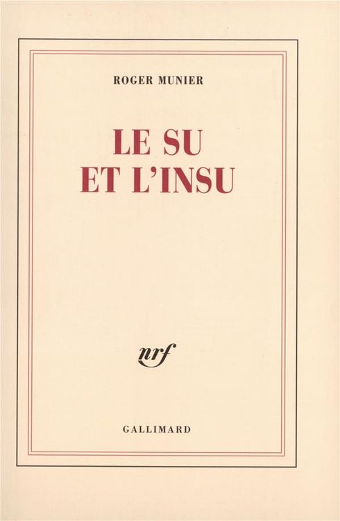 Produktbild: Le su et l'insu