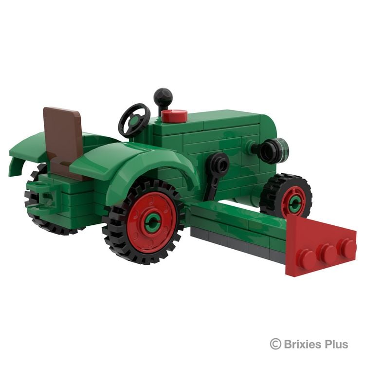 Produktbild: Bausteinsatz Brixies Plus Fendt Dieselross F28 mit M&auml;hbalken Classic Club Collection gr&uuml;n