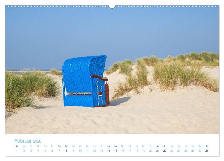 Produktbild: Moin Borkum (Wandkalender 2026 DIN A2 quer), CALVENDO Monatskalender