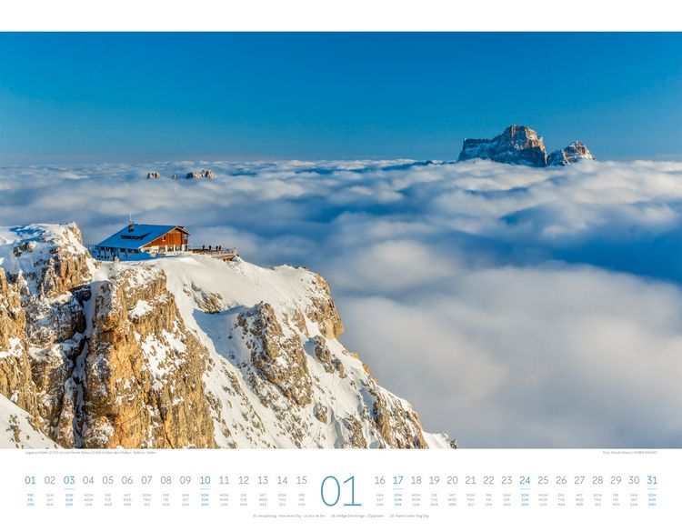 Produktbild: Bergwelt Dolomiten Kalender 2027