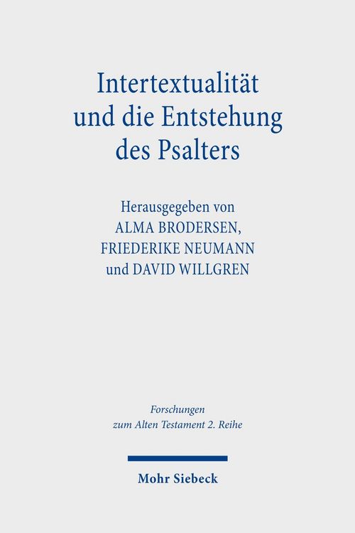 Produktbild: Intertextualit&auml;t und die Entstehung des Psalters
