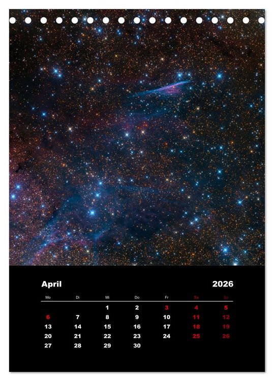 Produktbild: Das Universum (Tischkalender 2026 DIN A5 hoch), CALVENDO Monatskalender