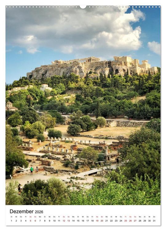 Produktbild: Griechenland - Im Reich der griechischen G&ouml;tter. (Wandkalender 2026 DIN A2 hoch), CALVENDO Monatskalender