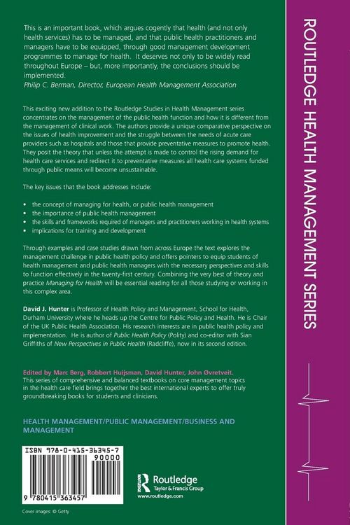 Produktbild: Managing for Health