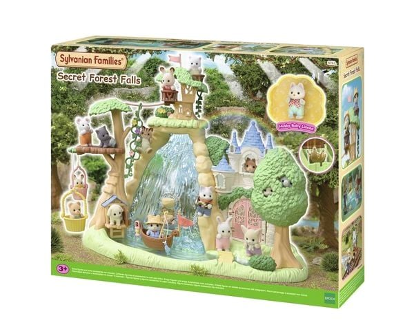 Produktbild: Sylvanian Families 5761 - Secret Forest Falls, Abenteuerspielplatz Wasserfall, Spielset