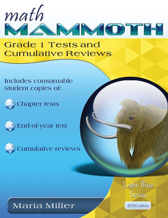 Produktbild: Math Mammoth Grade 1 Tests and Cumulative Reviews