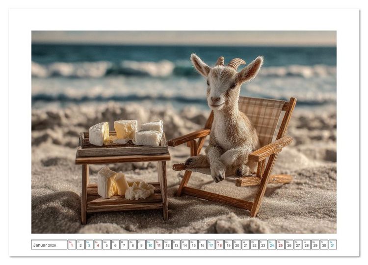 Produktbild: Strandgefl&uuml;ster (Wandkalender 2026 DIN A4 quer), CALVENDO Monatskalender