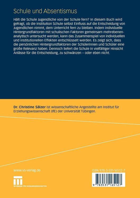 Produktbild: Schule und Absentismus