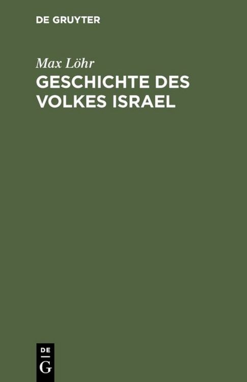 Produktbild: Geschichte des Volkes Israel