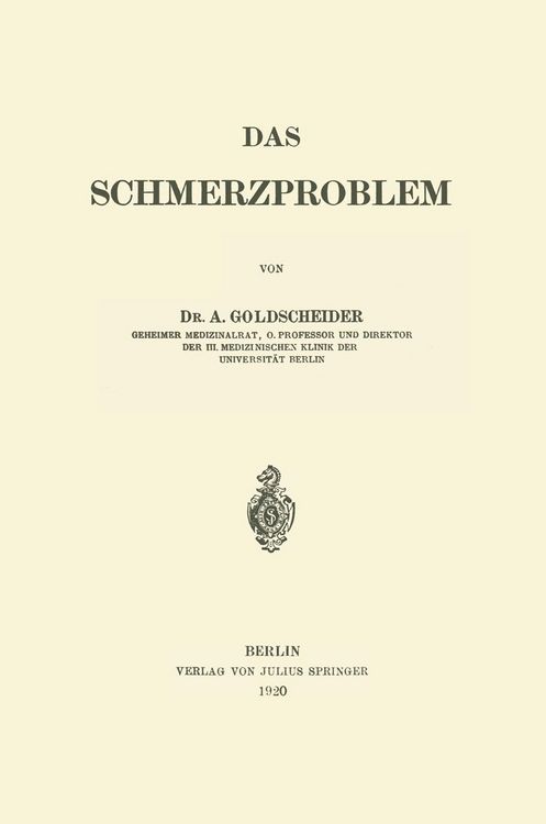 Produktbild: Das Schmerzproblem