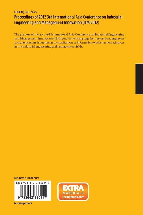 Produktbild: Proceedings of 2012 3rd International Asia Conference on Industrial Engineering and Management Innovation (IEMI2012)