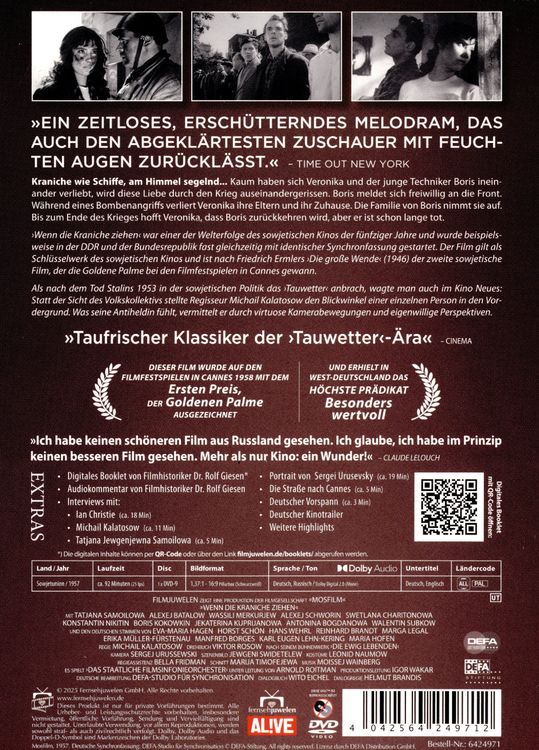 Produktbild: Wenn die Kraniche ziehen - Special Restored Edition (DEFA Filmjuwelen)