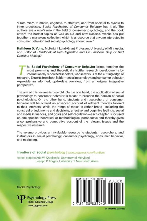 Produktbild: Social Psychology of Consumer Behavior