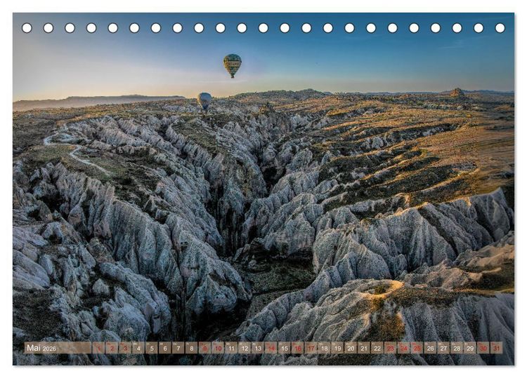 Produktbild: Hei&szlig;luftballons Die sanften Riesen (Tischkalender 2026 DIN A5 quer), CALVENDO Monatskalender