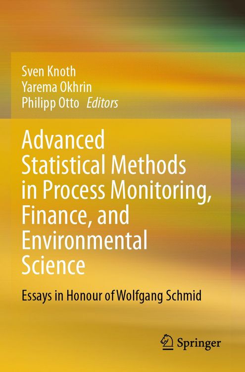 Produktbild: Advanced Statistical Methods in Process Monitoring, Finance, and Environmental Science