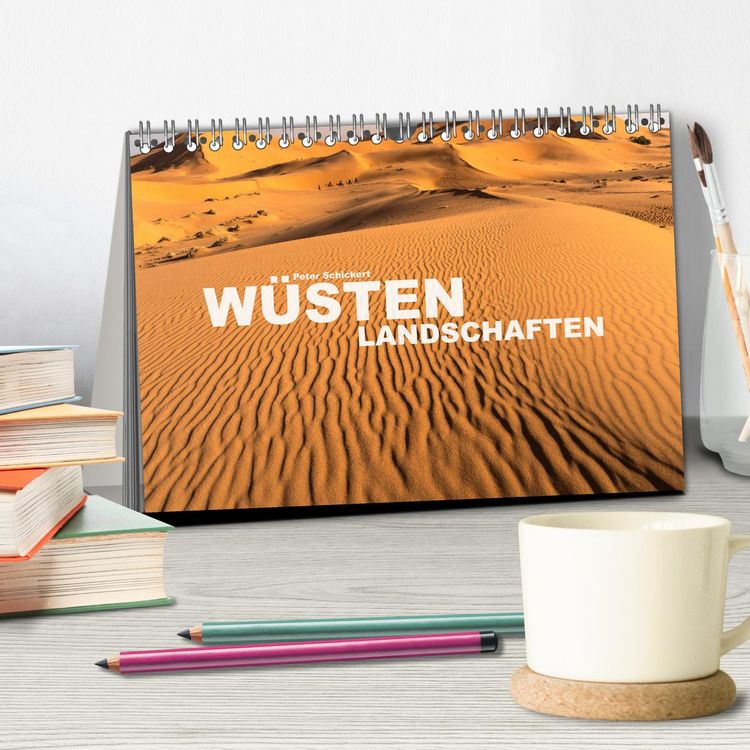 Produktbild: W&uuml;stenlandschaften (Tischkalender 2026 DIN A5 quer), CALVENDO Monatskalender