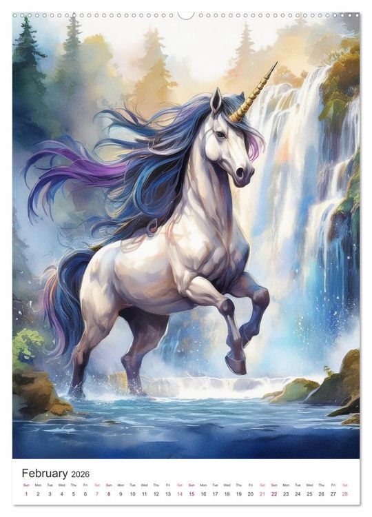 Produktbild: Fantastic horses from myths and legends (High Quality Premium Wall Calendar 2026 DIN A2 portrait),CALVENDO 12 Month Wall Calendar