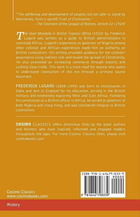 Produktbild: The Dual Mandate in British Tropical Africa