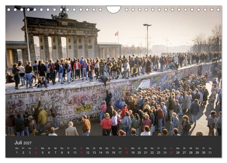 Produktbild: Berlin - der Fall der Mauer (Wandkalender 2027 DIN A4 quer), CALVENDO Monatskalender
