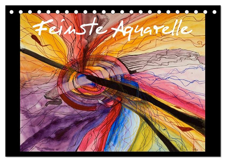 Produktbild: Feinste Aquarelle (Tischkalender 2026 DIN A5 quer), CALVENDO Monatskalender