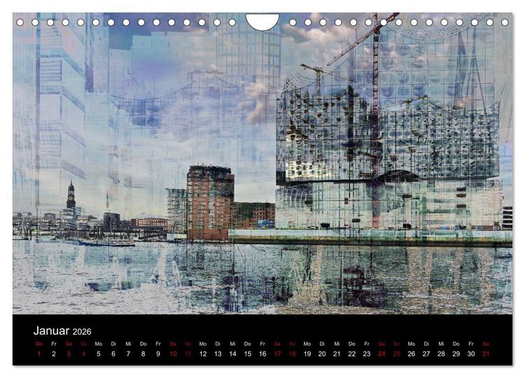 Produktbild: Elbphilharmonie-ARTig (Wandkalender 2026 DIN A4 quer), CALVENDO Monatskalender