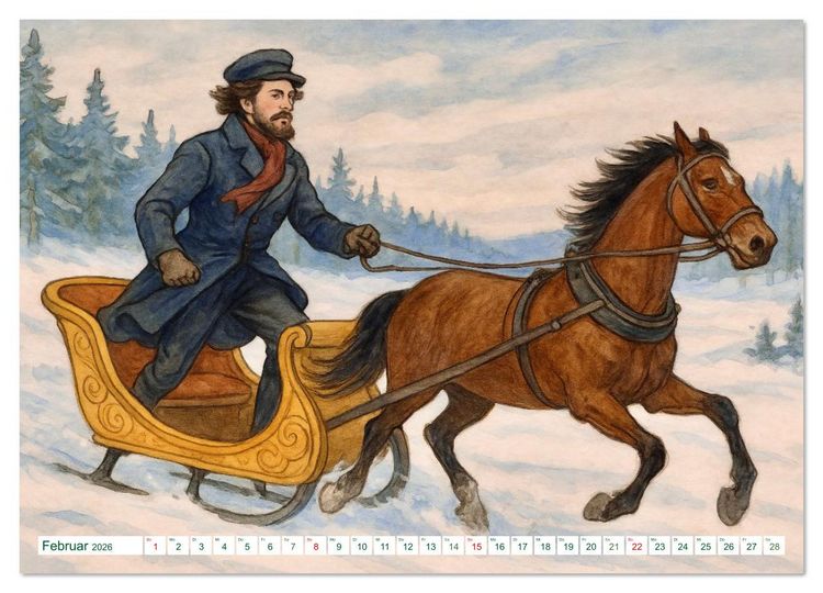 Produktbild: Selma Lagerl&ouml;f (hochwertiger Premium Wandkalender 2026 DIN A2 quer), Kunstdruck in Hochglanz