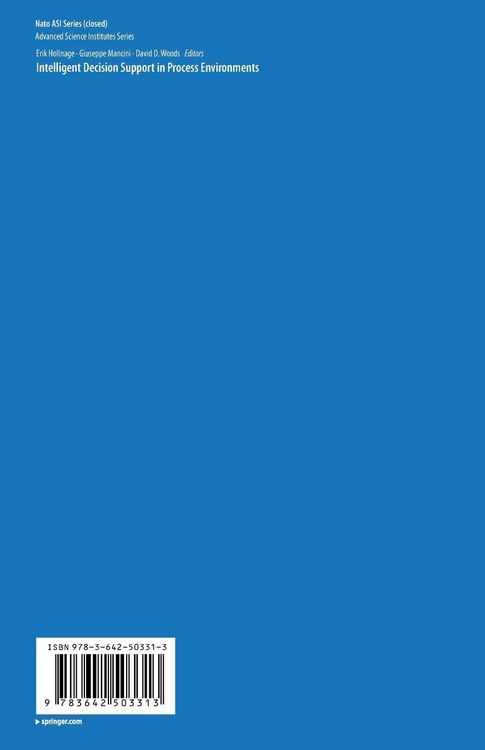 Produktbild: Intelligent Decision Support in Process Environments