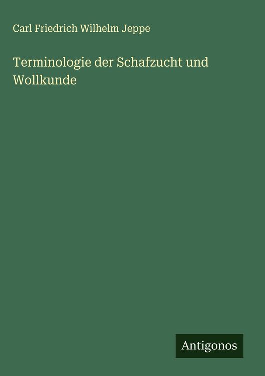 Produktbild: Terminologie der Schafzucht und Wollkunde
