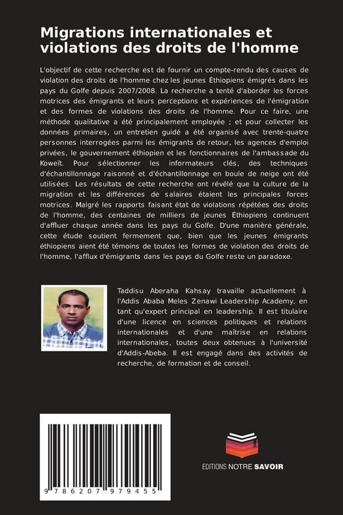Produktbild: Migrations internationales et violations des droits de l'homme