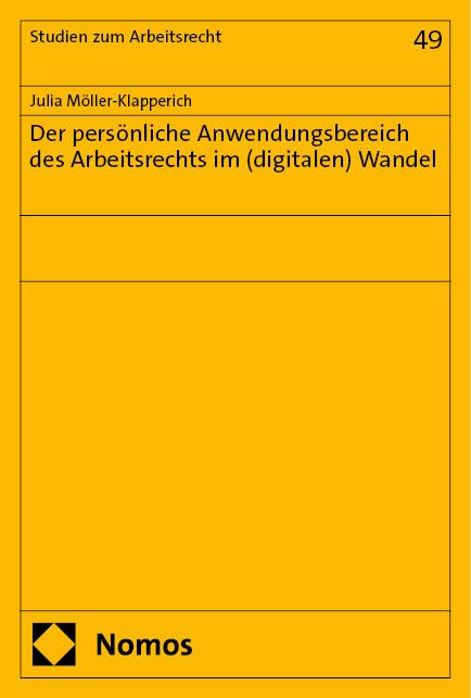 Produktbild: Der pers&ouml;nliche Anwendungsbereich des Arbeitsrechts im (digitalen) Wandel