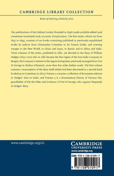 Produktbild: Diary of William Hedges, Esq. (Afterwards Sir William Hedges), During His Agency in Bengal, as Well as on His Voyage Out and Return Overland (1681 168