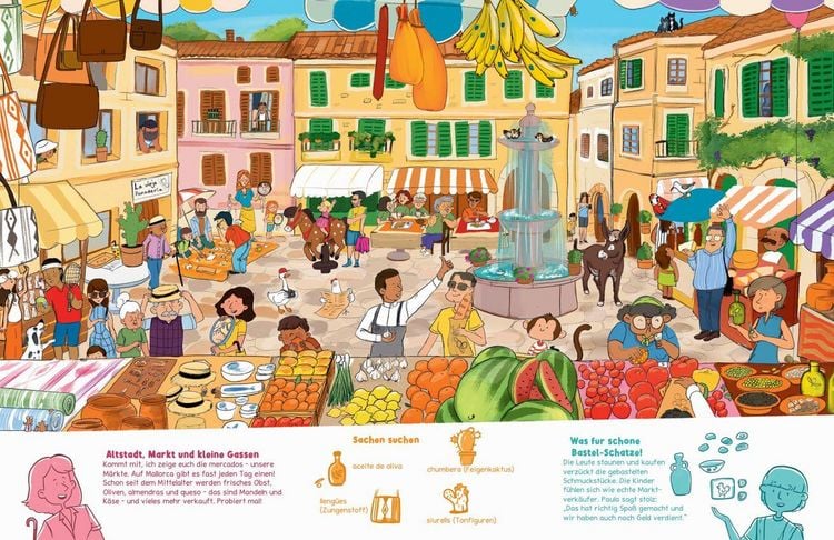 Produktbild: Das Mallorca Wimmelbuch