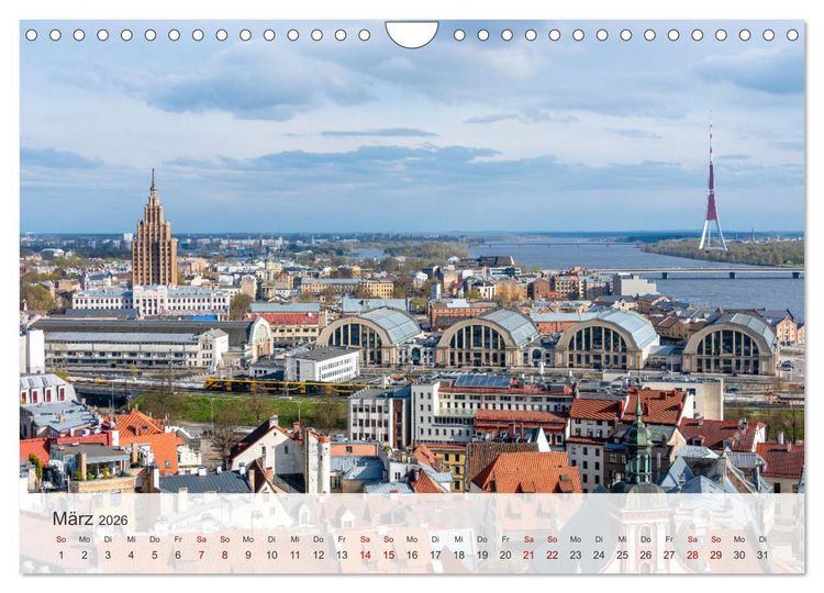 Produktbild: Riga - Paris des Ostens (Wandkalender 2026 DIN A4 quer), CALVENDO Monatskalender