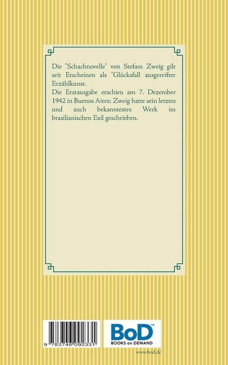 Produktbild: Schachnovelle