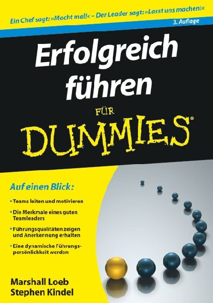 Produktbild: Erfolgreich f&uuml;hren f&uuml;r Dummies