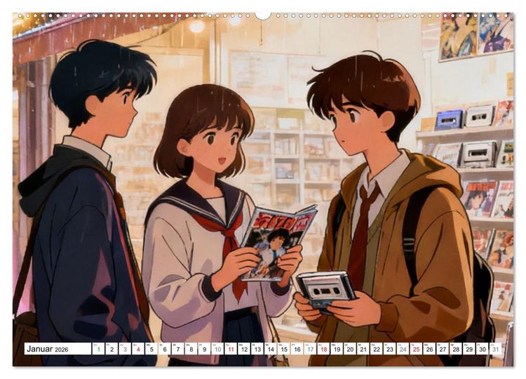 Produktbild: Zeitreise nach Tokio (Wandkalender 2026 DIN A2 quer), CALVENDO Monatskalender